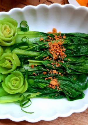 Hình của món Cải thìa xào tỏi.
