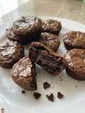 Crackly Brownie Bites with Fudgy Centers