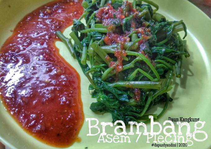 Brambang Asem / Plecing Daun Kangkung