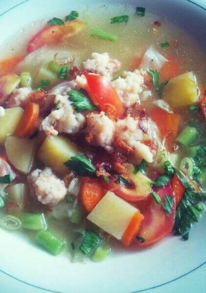Foto resep Sup udang