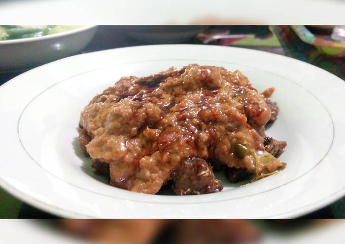 Resep Sate Daging bumbu kacang, Enak