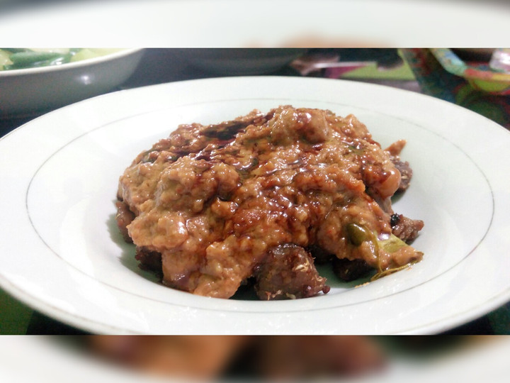 Resep Sate Daging bumbu kacang, Enak