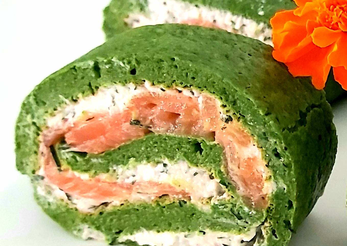 Roulés aux épinards, saumon et ricotta