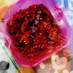 A picture of Garlic tomato chutney.