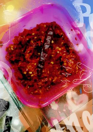 A picture of Garlic tomato chutney.