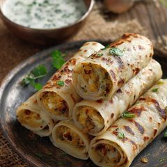 A picture of *Aloo Paratha Roll*.