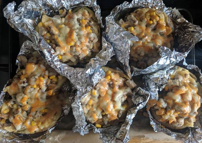 Jacket Potato with sausage mix