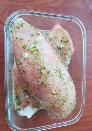 Una foto de Pechuga de pollo asada al limón