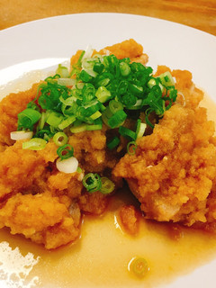 A picture of [Japanese style] Chicken Thigh Stewed with Minced Daikon Radish.