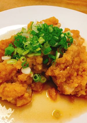 A picture of [Japanese style] Chicken Thigh Stewed with Minced Daikon Radish.