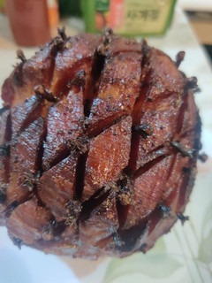 A picture of Honey Orange Glazed Ham.