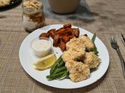 A picture of sweet potato panko