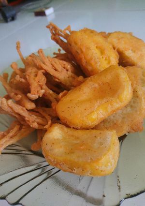 Foto resep Tahu, Enoki crispy