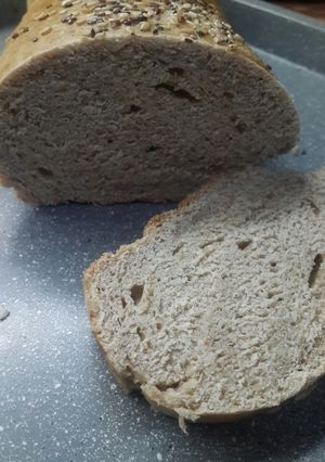 Una foto de Pan integral de molde saborizado sin levadura🍞🍞