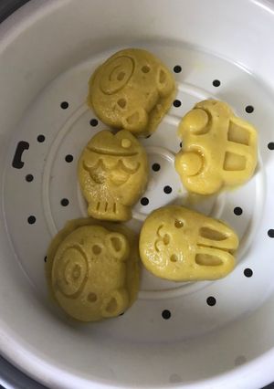 Hình của món Bánh bí đỏ nhân phô mai.