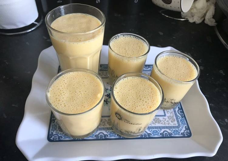 Simple Way to Make Homemade Mango shake