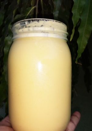 Pineapple and coconut juice ainihin hoton girkin