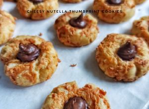Foto resep Cheesy Nutella Thumbprint Cookies
