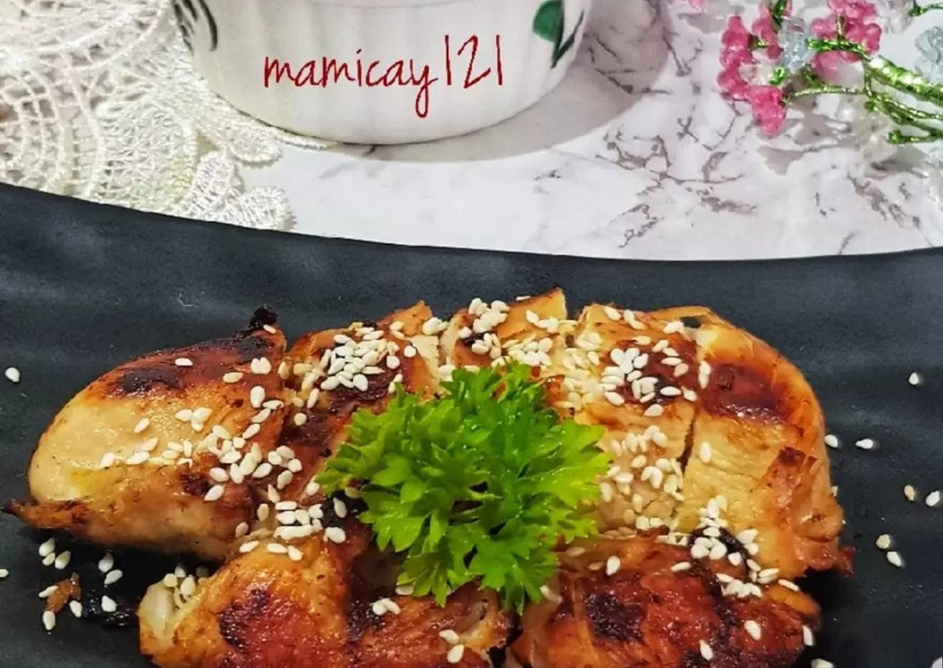 Ayam Panggang Wijen Ketogenik
