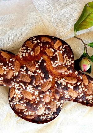 Foto di Plumcake in forma di colomba con ananas candito