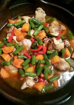 Foto resep Asem Asem Ayam Buncis Wortel