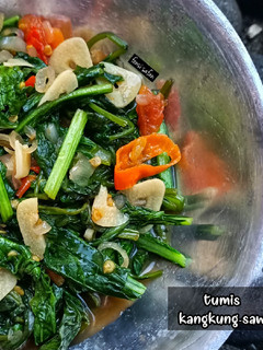 Foto resep Tumis Kangkung Sawi Hijau