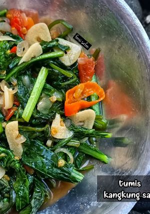 Foto resep Tumis Kangkung Sawi Hijau