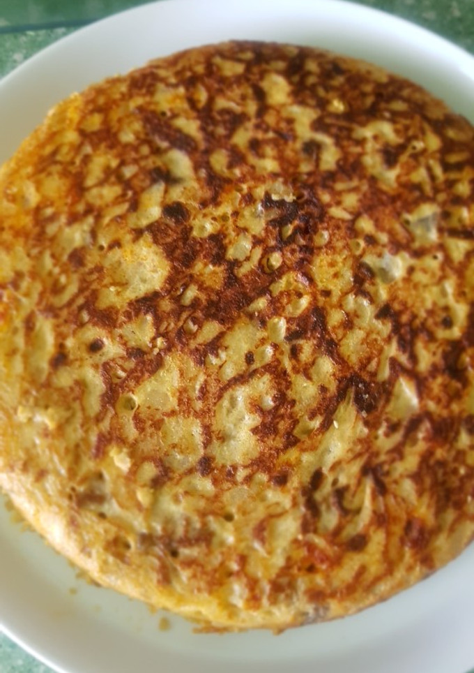 Una foto de Tortilla de berenjena imperio