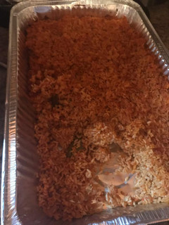 A picture of Jollof Rice.
