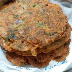 A picture of Besan Chilla.