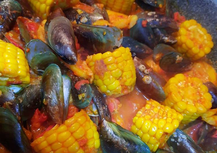 Kerang ijo saos padang untuk pemulaš