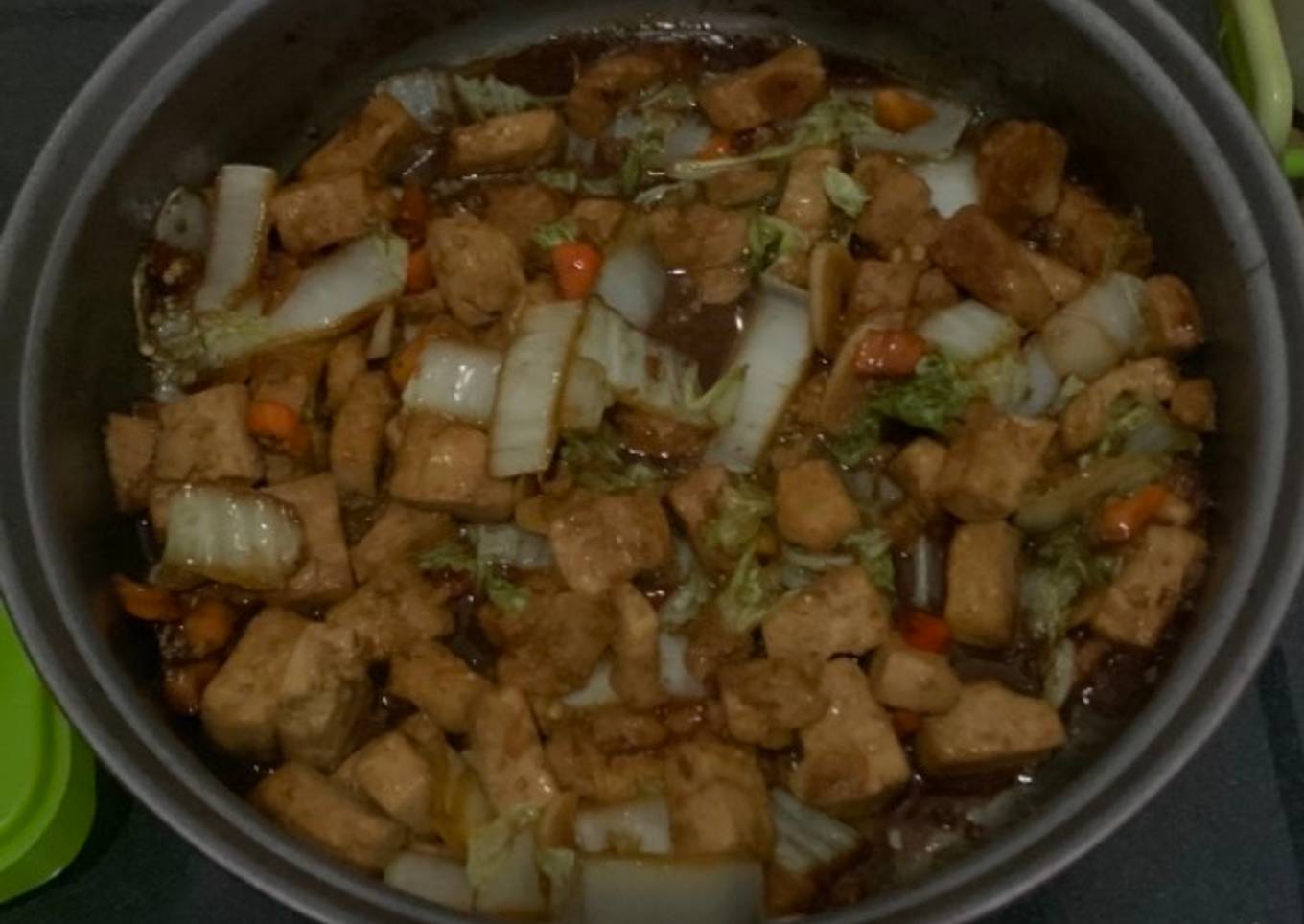 Oseng Sawi Putih Tahu Sederhana