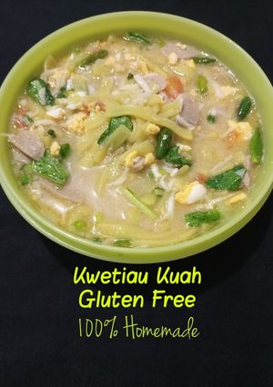 Foto resep Gluten Free Kwetiau Kuah