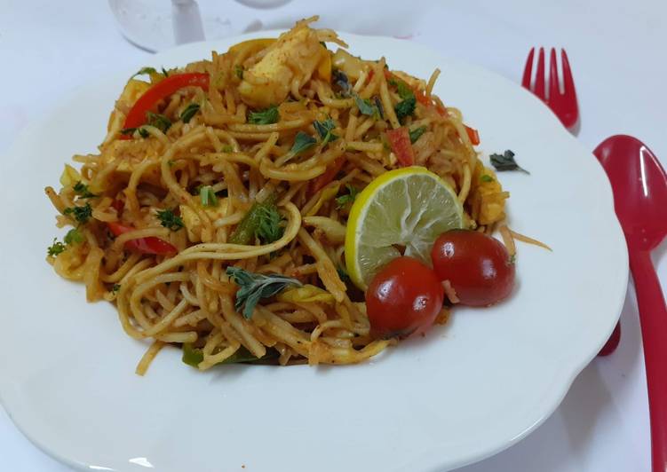 Stir fry chilli garlic noodles