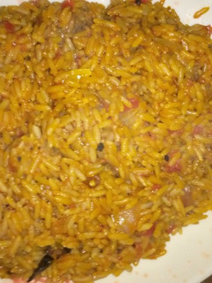 Jollof rice Mai daddawa ainihin hoton girkin