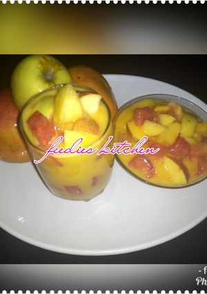 A picture of Mango fruit salad.