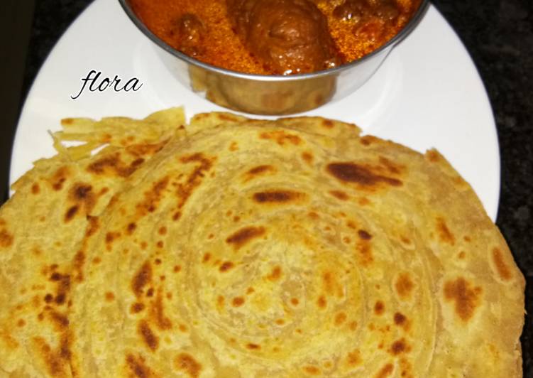 (Bottle gourd) Lauki kofta with lachha paratha