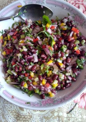 Una foto de Ceviche de porotos negros