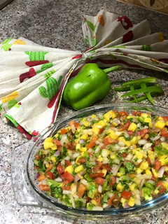A picture of Mango Salsa Salad.
