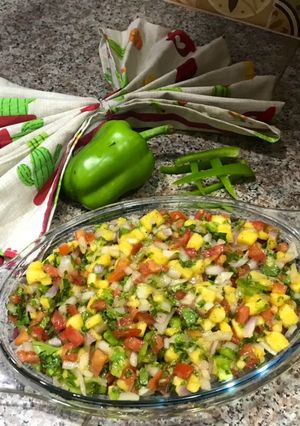 A picture of Mango Salsa Salad.