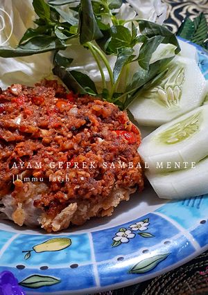 Foto resep Ayam geprek sambal mente