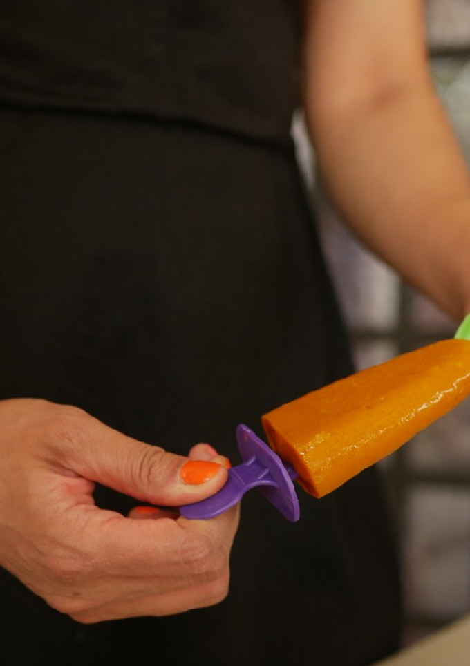 Una foto de Paletas heladas de mango