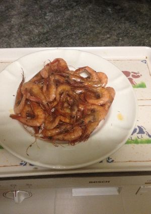 Una foto de Gambas arroceras fritas "Aperitivo rápido y súper bueno y fácil"