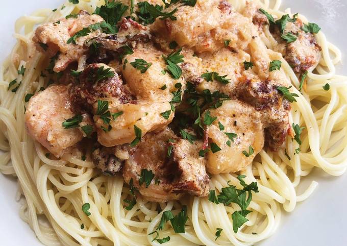 Easiest Way to Prepare Super Quick Homemade Shrimp Pasta