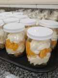 Postrecitos de durazno y crema