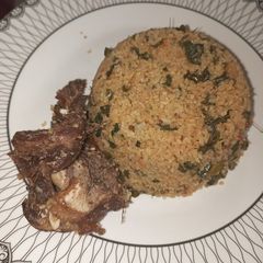 A picture of Steamed crushed rice.
