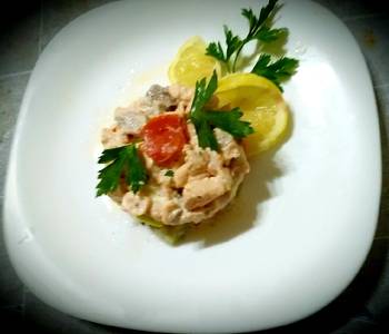 Ultimate Cooking Recipe Salmon tartare with diet cheeses lemon olive oil Delicious and Healthy