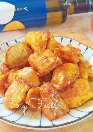 拔絲地瓜 的食譜成品照片