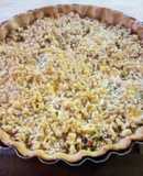 Tarta semi-integral salada c/croute nutritiva ᕙ(~. ~)ᕗ