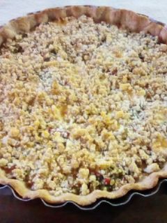 Una foto de Tarta semi-integral salada c/croute nutritiva ᕙ(~. ~)ᕗ